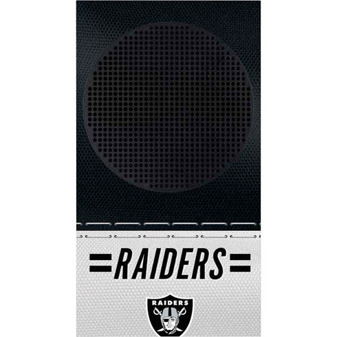 NFL Las Vegas Raiders White Striped Xbox Series S Console Skin